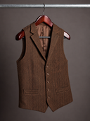 The Chestnut Herringbone Waistcoat