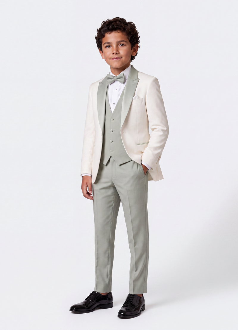 The Sage Wood Ivory Tuxedo — Little Gentleman/Ladies