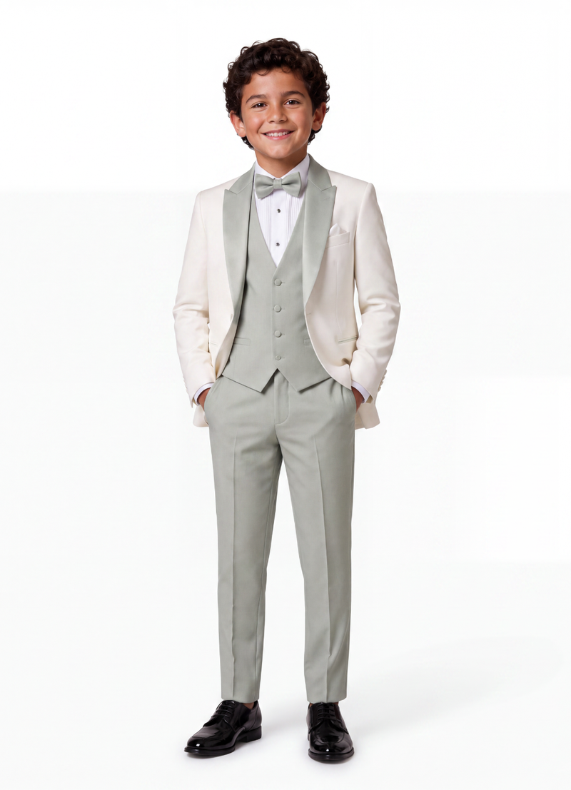 The Sage Wood Ivory Tuxedo — Little Gentleman/Ladies