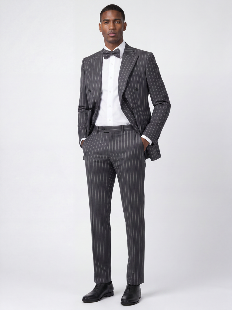 The Midnight Regent Pinstripe Suit