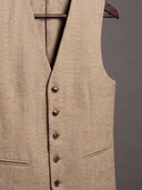 The Camel Herringbone Waistcoat
