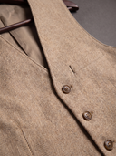 The Camel Herringbone Waistcoat