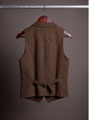 The Chestnut Herringbone Waistcoat