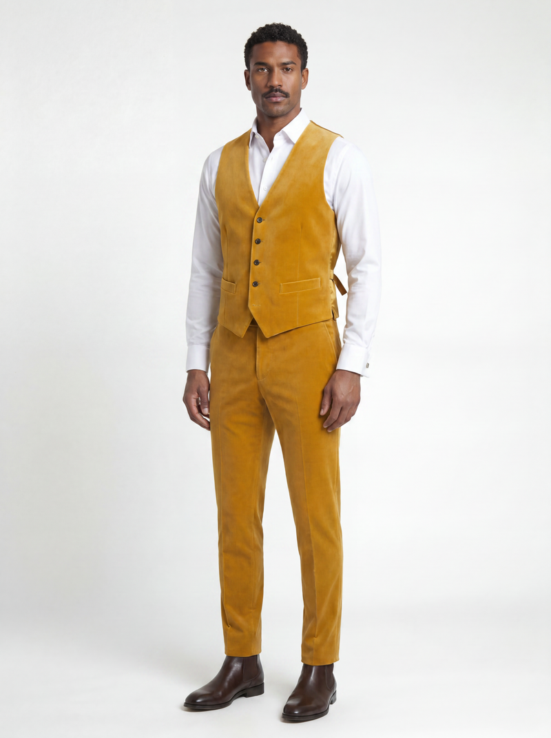 The Aurelio Velvet Vest