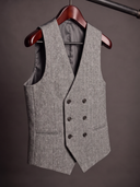 The Silver Herringbone Waistcoat