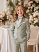 Soft Sage Double Breasted Suit 